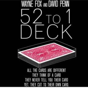 52 to 1 deck Waine Fox (Baraja 52)